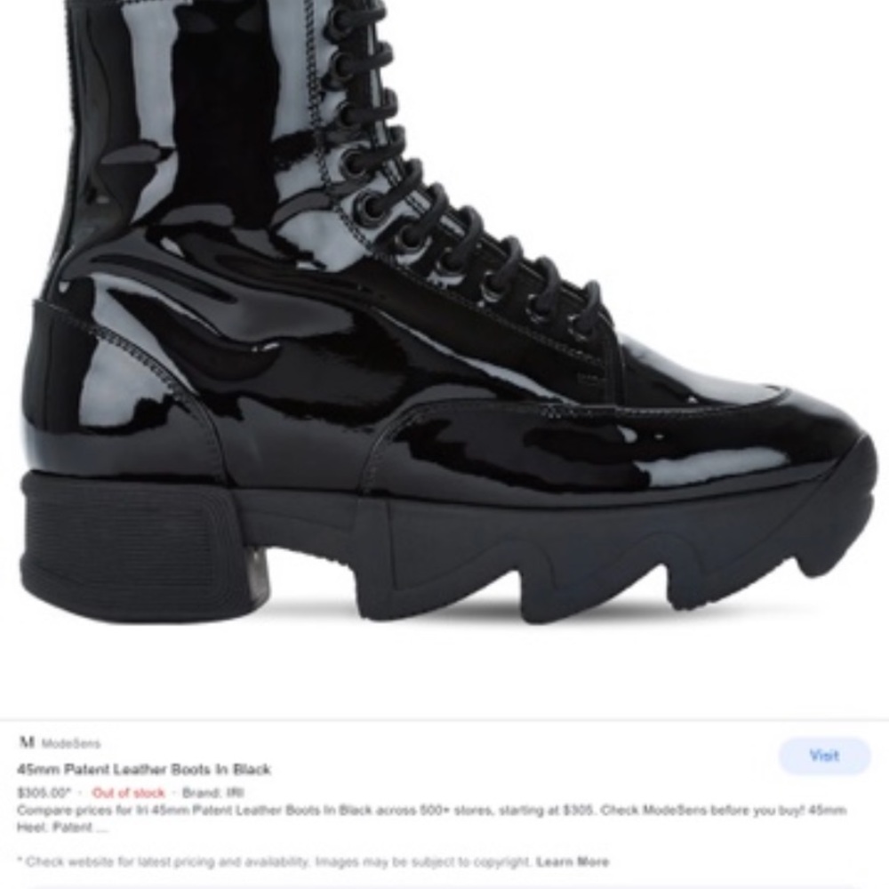 iRi Patent Leather Booties Shoes